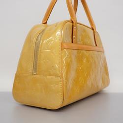 Louis Vuitton Handbag Vernis Tompkins Square M91149 Beige Women's