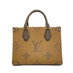Louis Vuitton Handbag Giant Monogram Reverse On The Go PM M46373 Brown Women's