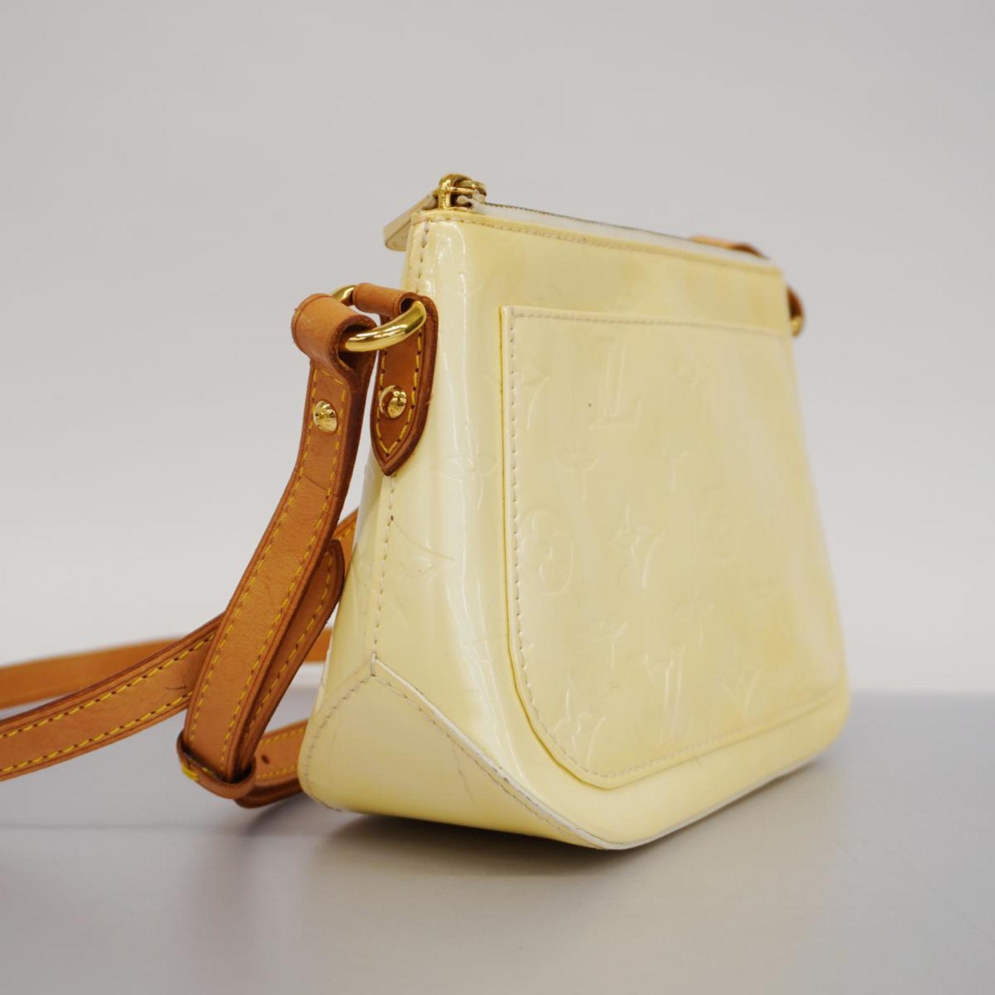 Louis Vuitton Shoulder Bag Vernis Minna Street M91509 Pearl Ladies