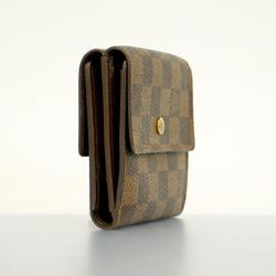 Louis Vuitton Tri-fold Wallet Damier Porte Monnaie Billet Credit N61652 Ebene Men's Women's