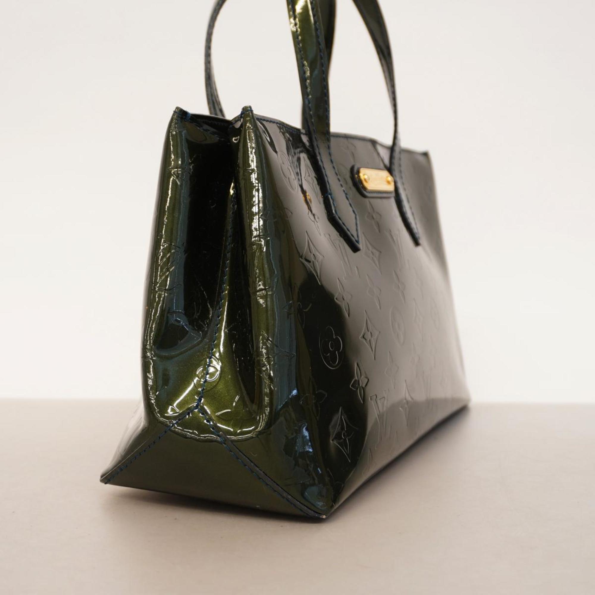 Louis Vuitton Handbag Vernis Wilshire PM M93684 Blue Nuit Ladies