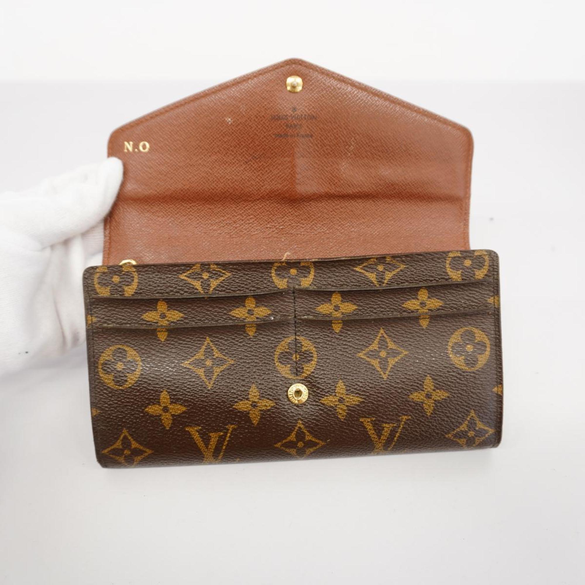 Louis Vuitton Long Wallet Monogram Portefeuille Sarah M60531 Brown Men's Women's