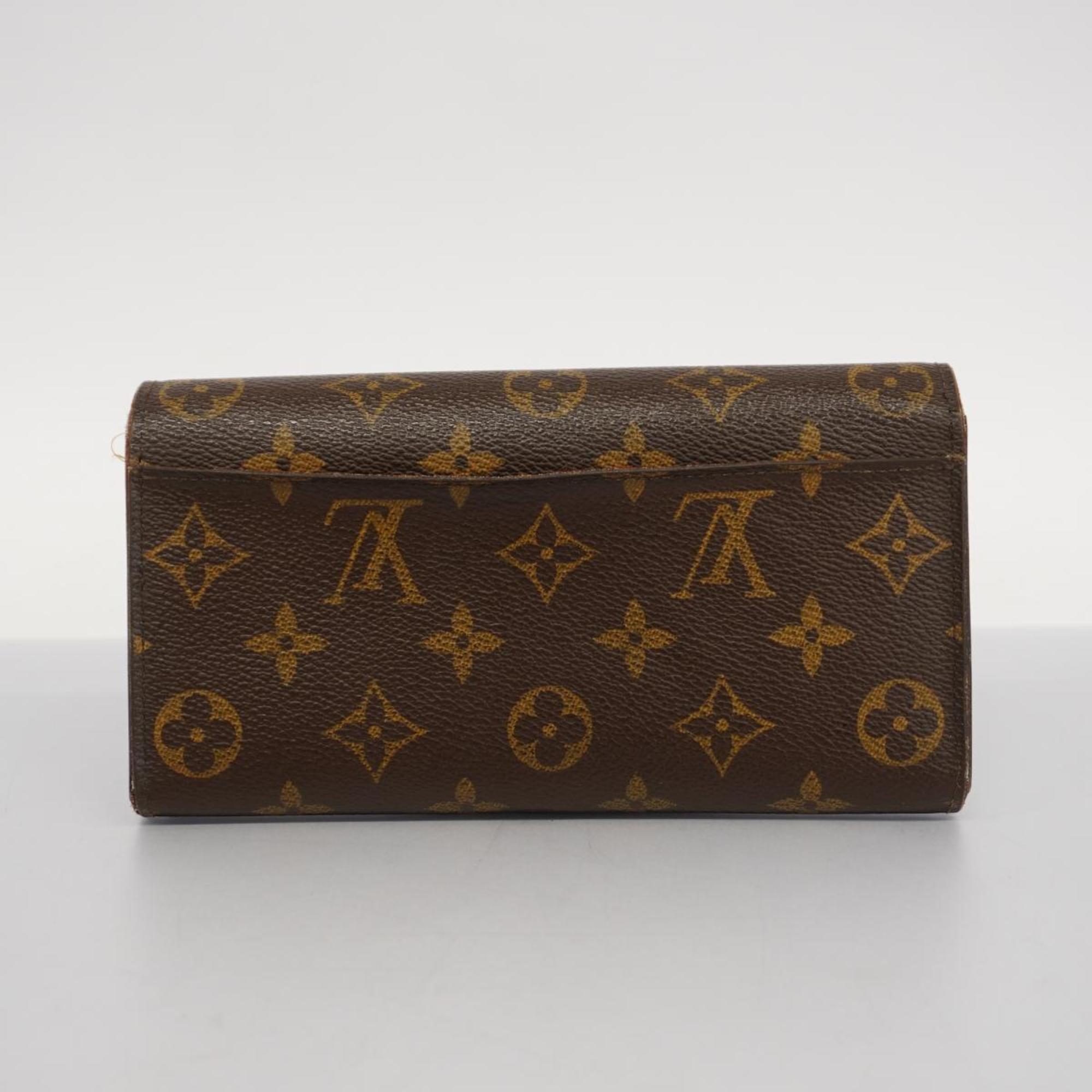 Louis Vuitton Long Wallet Monogram Portefeuille Sarah M60531 Brown Men's Women's