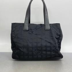 Chanel Tote Bag New Travel Nylon Black Women's