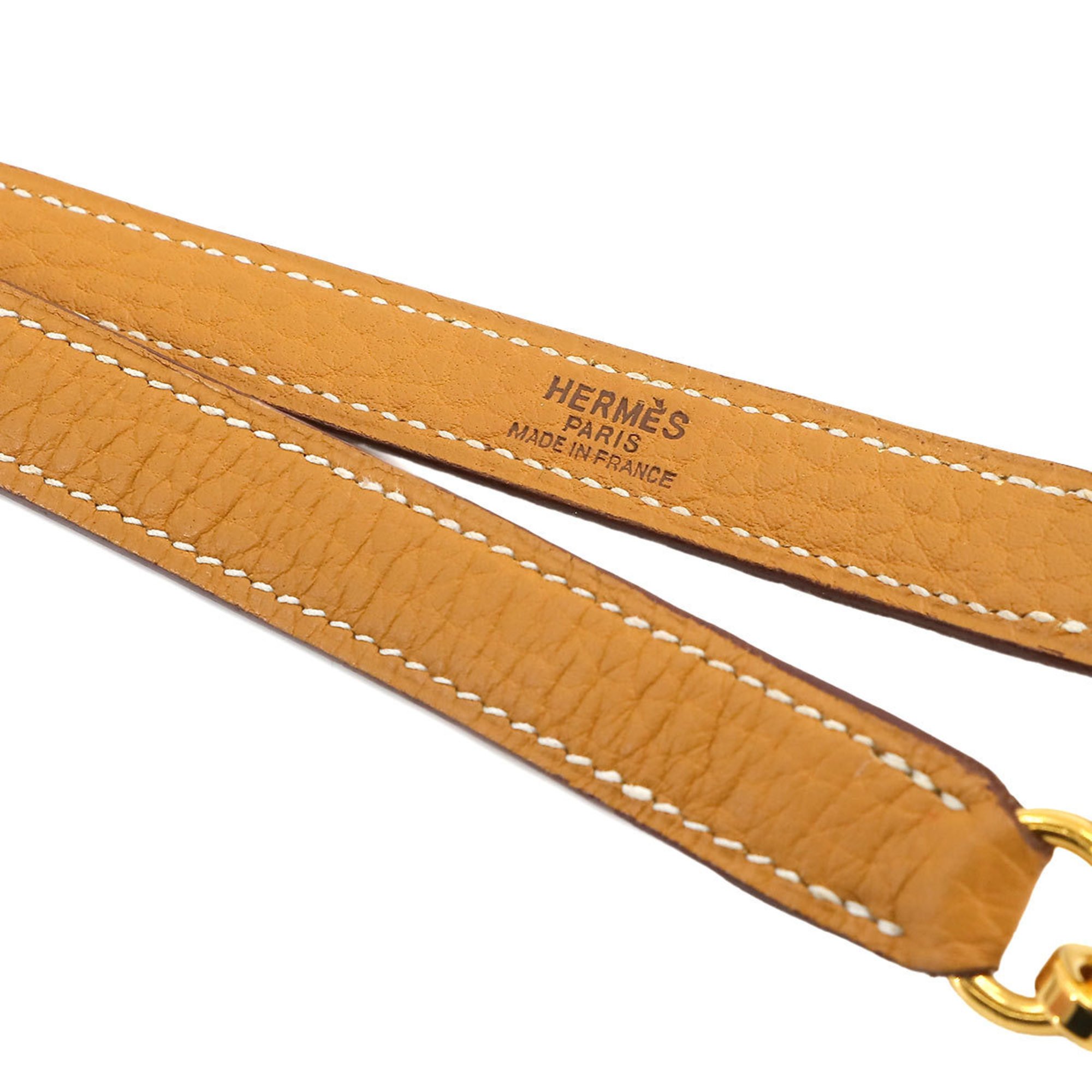 Hermes HERMES Shoulder strap Fjord Natural Sable Gold hardware Accessories