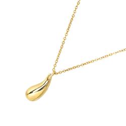 Tiffany & Co. Teardrop Necklace 40cm K18 YG Yellow Gold 750