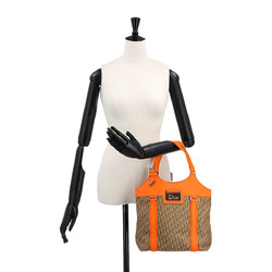 Christian Dior Diorissimo Street Chic Trotter Canvas Leather Orange Beige JCF44960 Bag