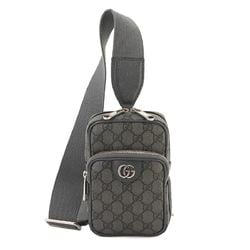 GUCCI Ophidia Shoulder Bag GG Supreme Leather Grey 752565