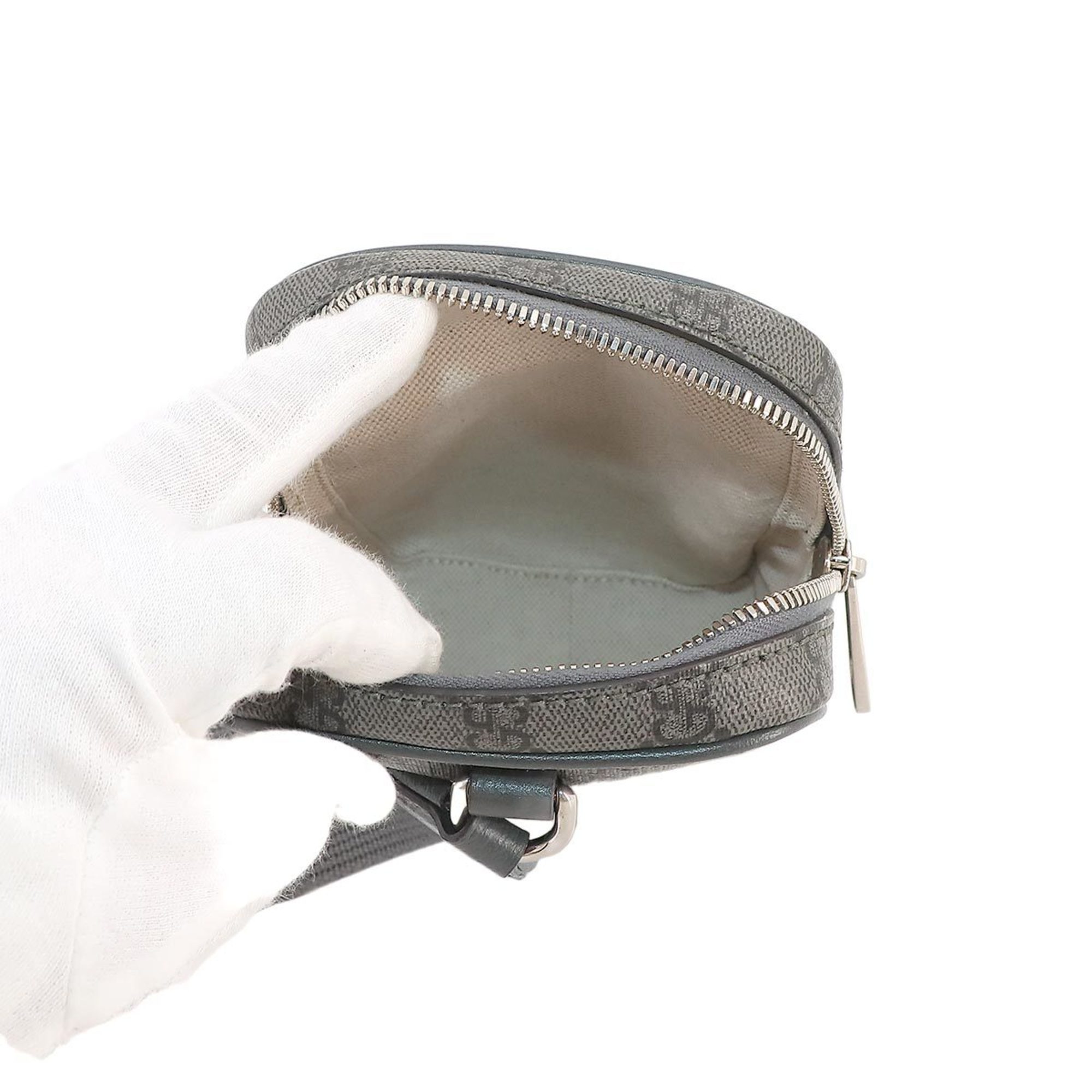 GUCCI Ophidia Shoulder Bag GG Supreme Leather Grey 752565