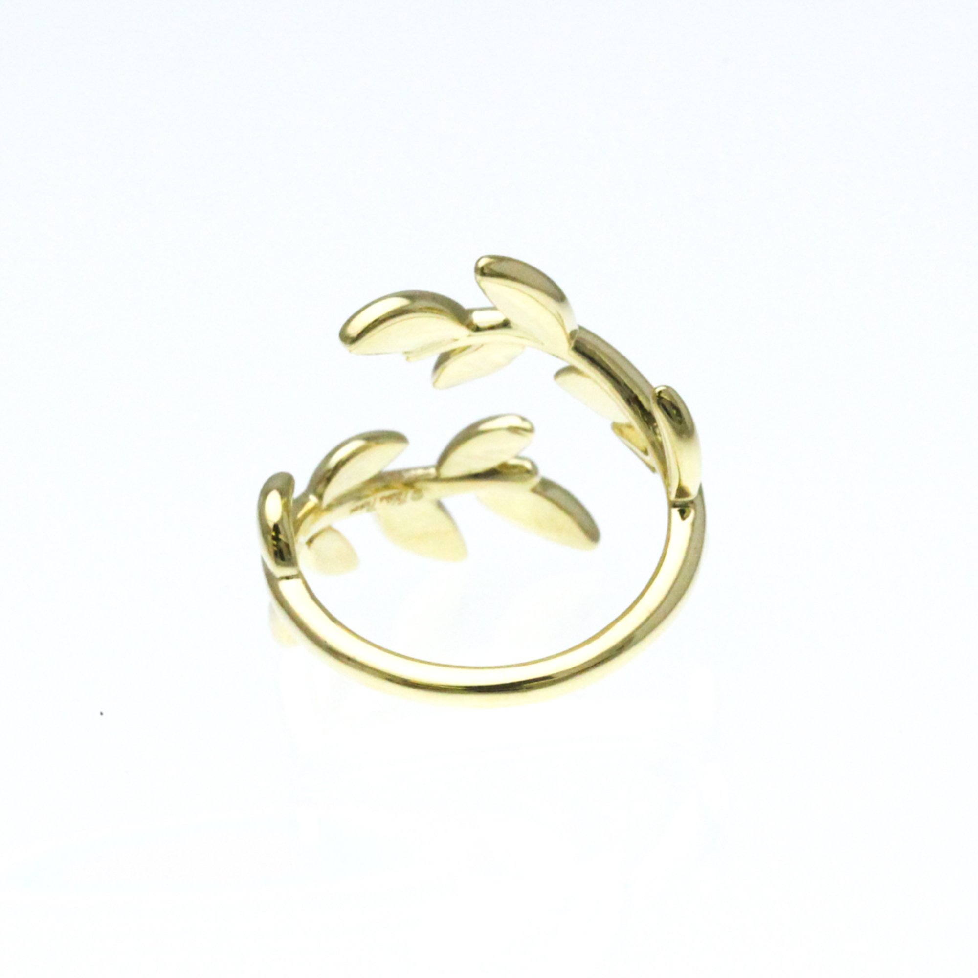 Tiffany Olive Leaf Bypass Yellow Gold (18K) No Stone Band Ring Gold