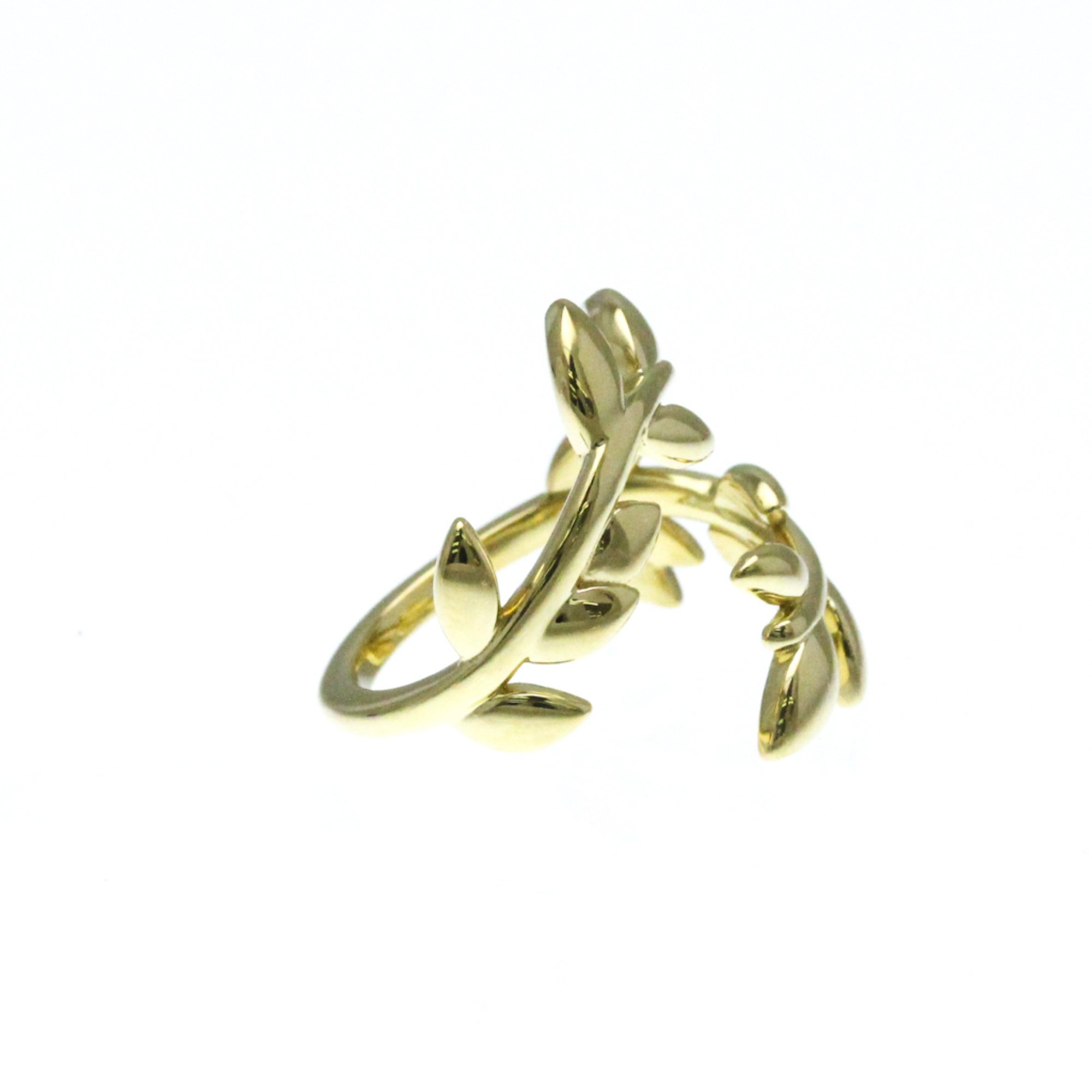 Tiffany Olive Leaf Bypass Yellow Gold (18K) No Stone Band Ring Gold