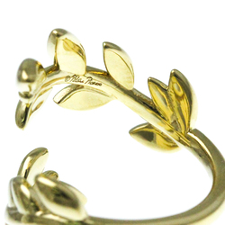 Tiffany Olive Leaf Bypass Yellow Gold (18K) No Stone Band Ring Gold