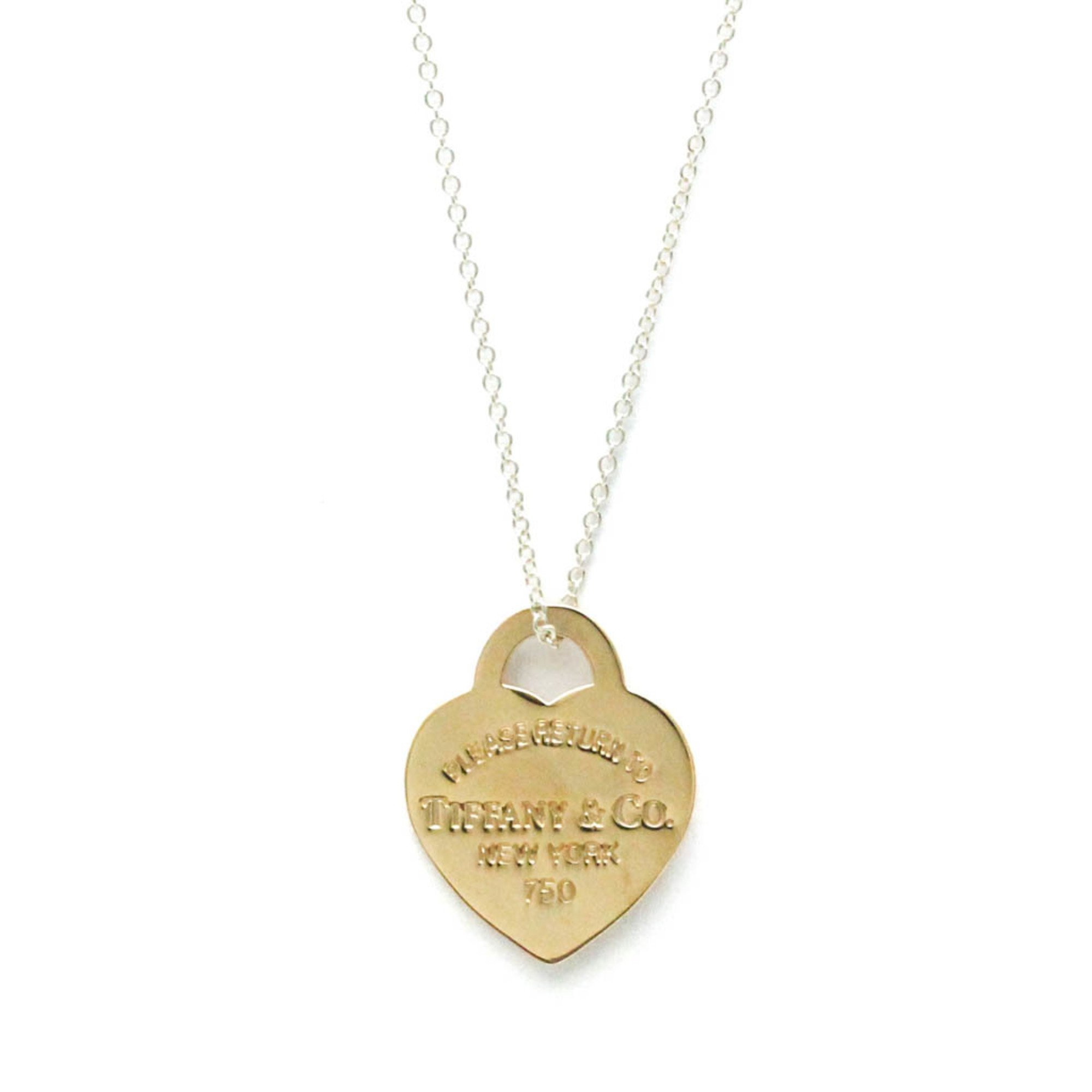 Tiffany Return To Tiffany Pink Gold (18K),Silver 925 No Stone Men,Women Fashion Pendant Necklace (Pink Gold,Silver)