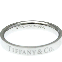 Tiffany Flat Band Ring Platinum Fashion No Stone Band Ring Silver