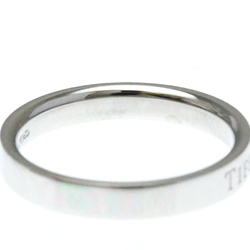 Tiffany Flat Band Ring Platinum Fashion No Stone Band Ring Silver