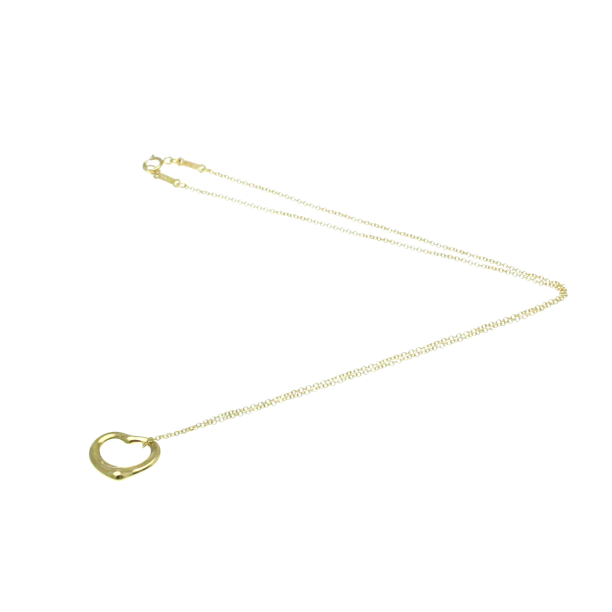 Tiffany Open Heart Yellow Gold (18K) No Stone Men,Women Fashion Pendant Necklace (Gold)
