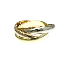 Cartier Trinity Ring 3P Diamond Pink Gold (18K),White Gold (18K),Yellow Gold (18K) Fashion Diamond Band Ring Gold