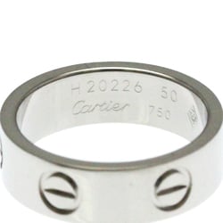 Cartier Love Mini Love Ring White Gold (18K) Fashion No Stone Band Ring White Gold