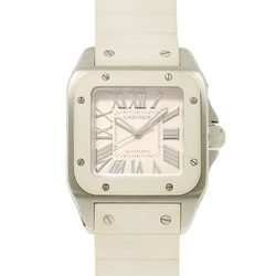 Cartier Santos 100 MM W20129U2 Boys' Watch White Automatic