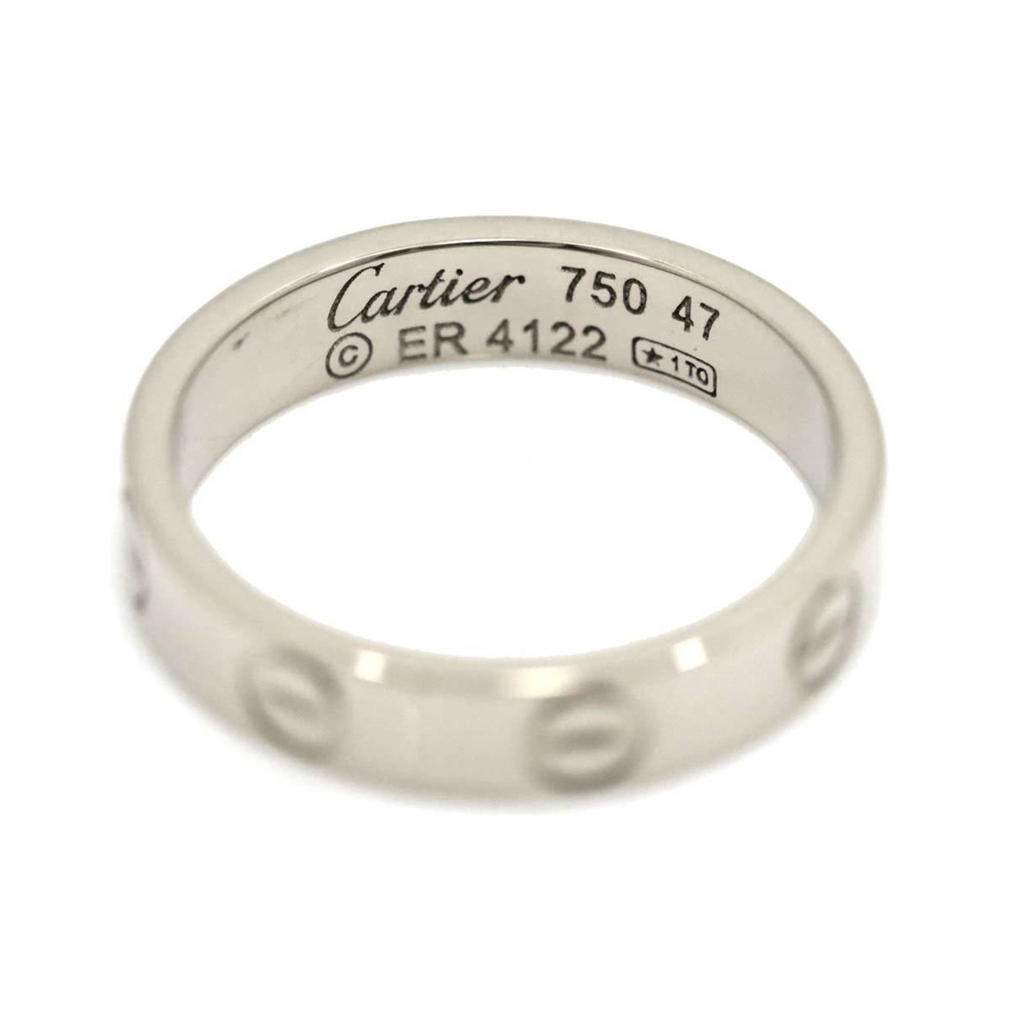Cartier Love #47 Ring K18 WG White Gold 750 Mini