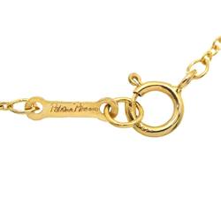 Tiffany & Co. Crescent Moon Necklace 41cm K18 YG Yellow Gold 750