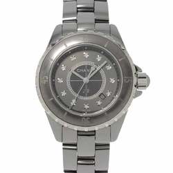 Chanel CHANEL J12 Chromatic 33mm H3242 Ladies Watch 12P Diamond Date Gray Ceramic Quartz