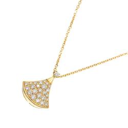 BVLGARI Diva Dream Diamond Necklace 44cm K18 YG Yellow Gold 750