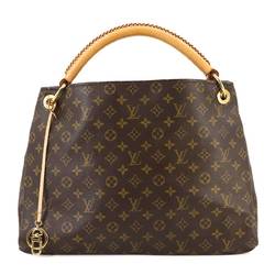 Louis Vuitton Monogram Artsy MM Shoulder Bag Brown Gold Hardware M40249