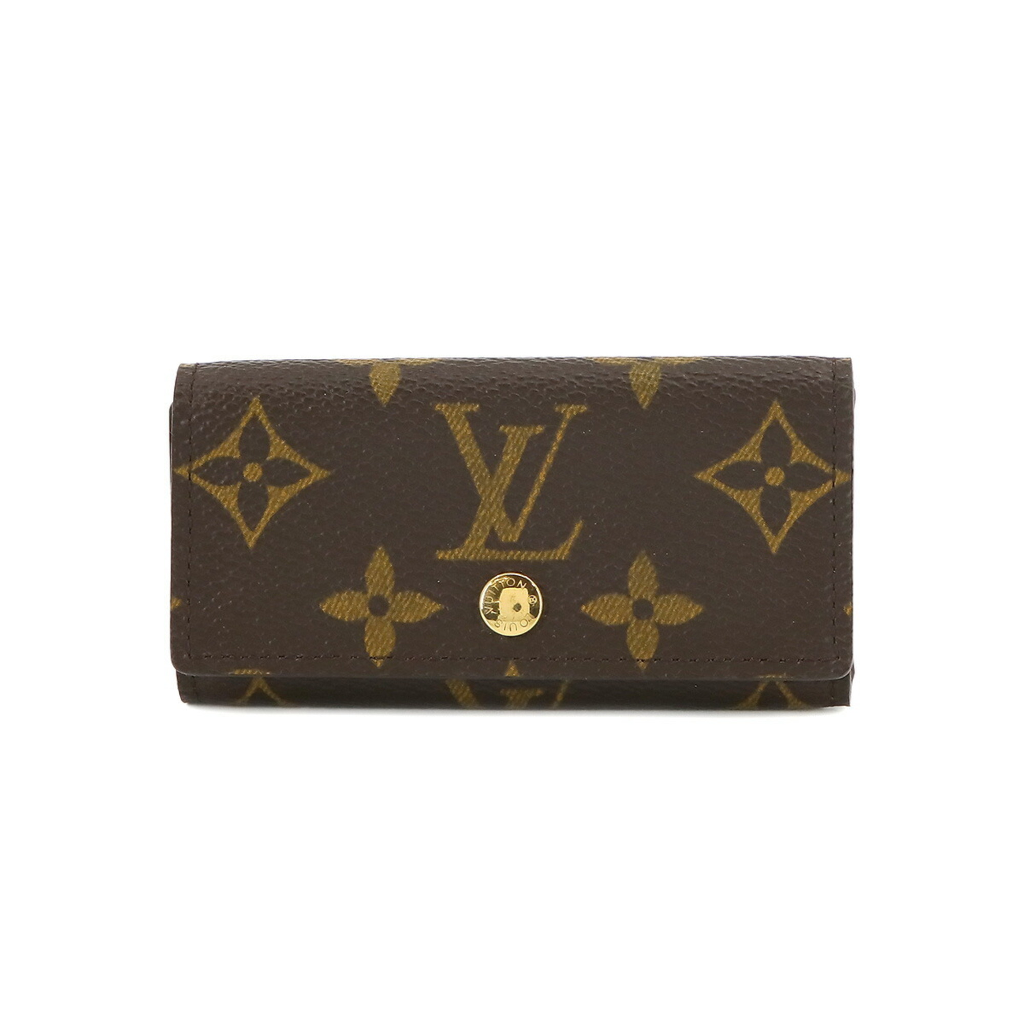 Louis Vuitton LOUIS VUITTON Monogram Multicle 4 4-ring Key Case Brown M62631