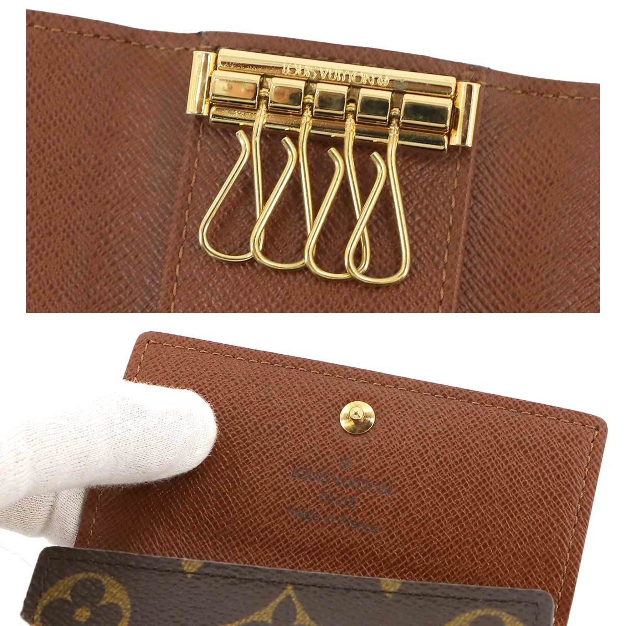 Louis Vuitton LOUIS VUITTON Monogram Multicle 4 4-ring Key Case Brown M62631