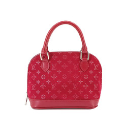 Louis Vuitton LOUIS VUITTON Monogram Satin Little Alma Hand Bag Red M92350 MINI