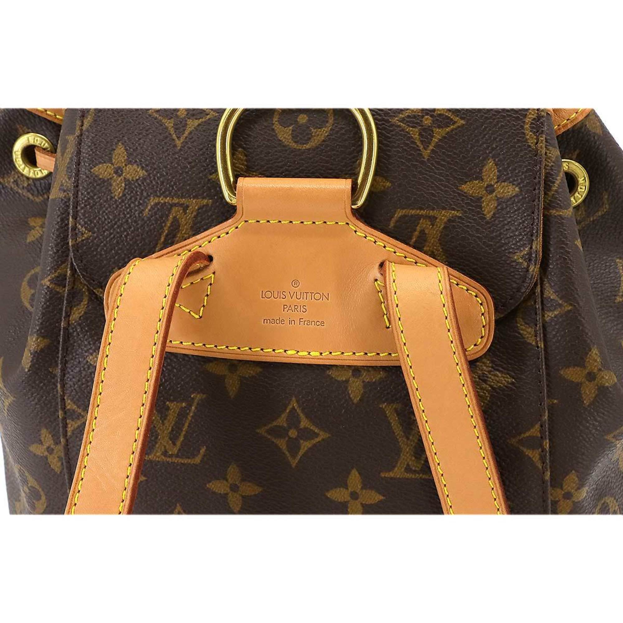 Louis Vuitton LOUIS VUITTON Monogram Montsouris MM Backpack Brown M51136