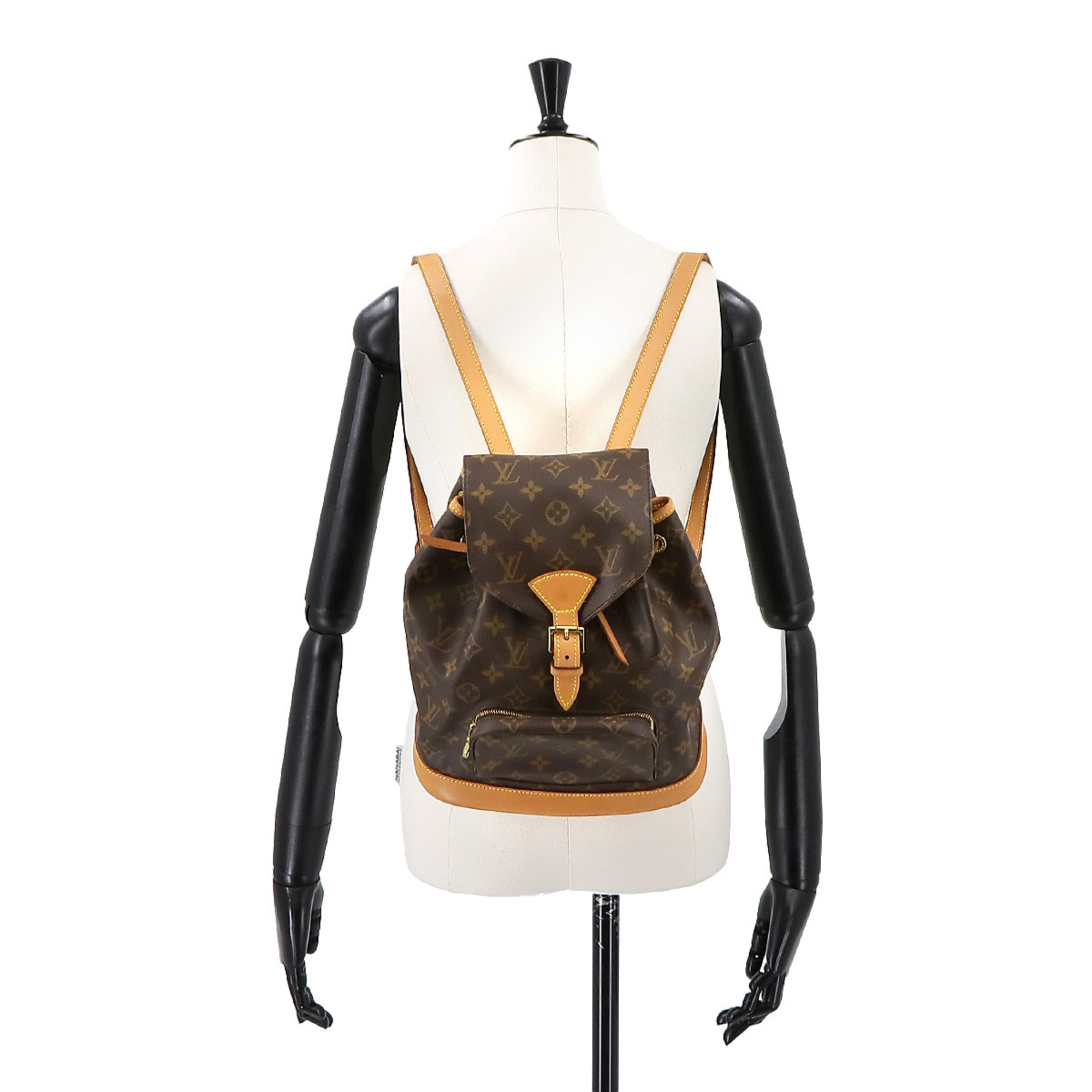 Louis Vuitton LOUIS VUITTON Monogram Montsouris MM Backpack Brown M51136