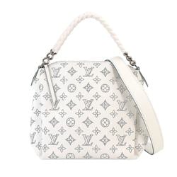 Louis Vuitton Mahina Babylone Chain BB 2way Hand Shoulder Bag Leather Snow White M56391 RFID