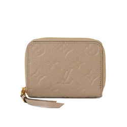 Louis Vuitton LOUIS VUITTON Monogram Empreinte Zippy Coin Purse Wallet/Coin Case Tourterelle M68696 Gold Metal Fittings RFID