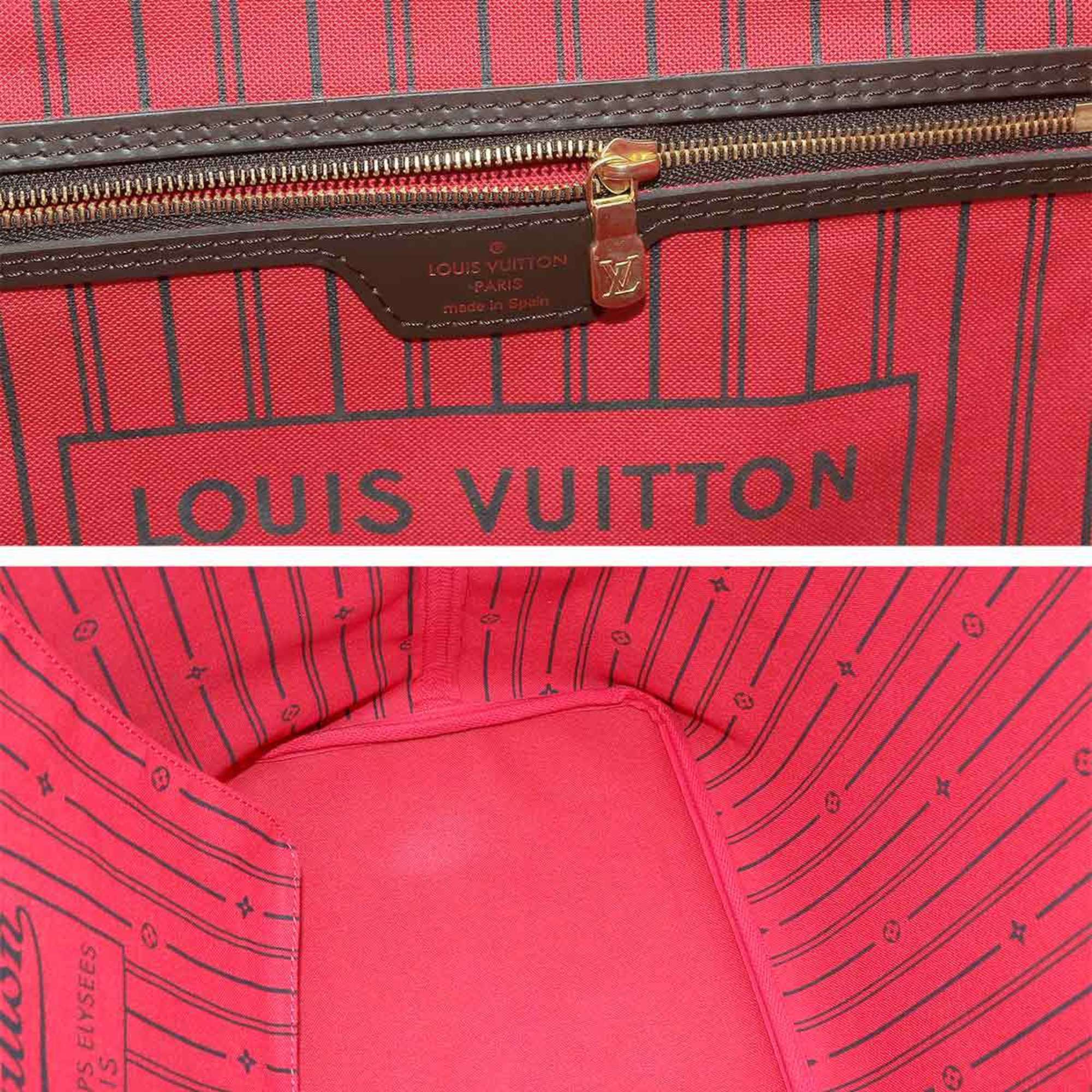 Louis Vuitton Damier Neverfull GM Ebene Cerise N51106 Gold Hardware