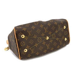 Louis Vuitton LOUIS VUITTON Monogram Tivoli PM Hand Bag Brown M40143 Gold Hardware