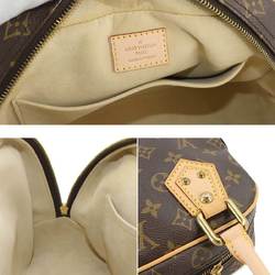 Louis Vuitton LOUIS VUITTON Monogram Manhattan PM Handbag Brown Gold Hardware M40026
