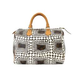 Louis Vuitton LOUIS VUITTON Monogram Town Speedy 30 Hand Bag Kusama Yayoi Bron M40690