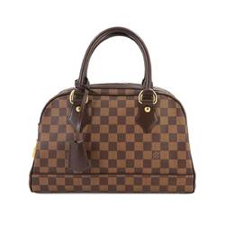 Louis Vuitton Damier Duomo Hand Bag Ebene N60008 Gold Hardware