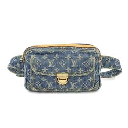 Louis Vuitton LOUIS VUITTON Monogram Denim Bum Bag Waist Pouch Body Blue M95347 Gold Hardware