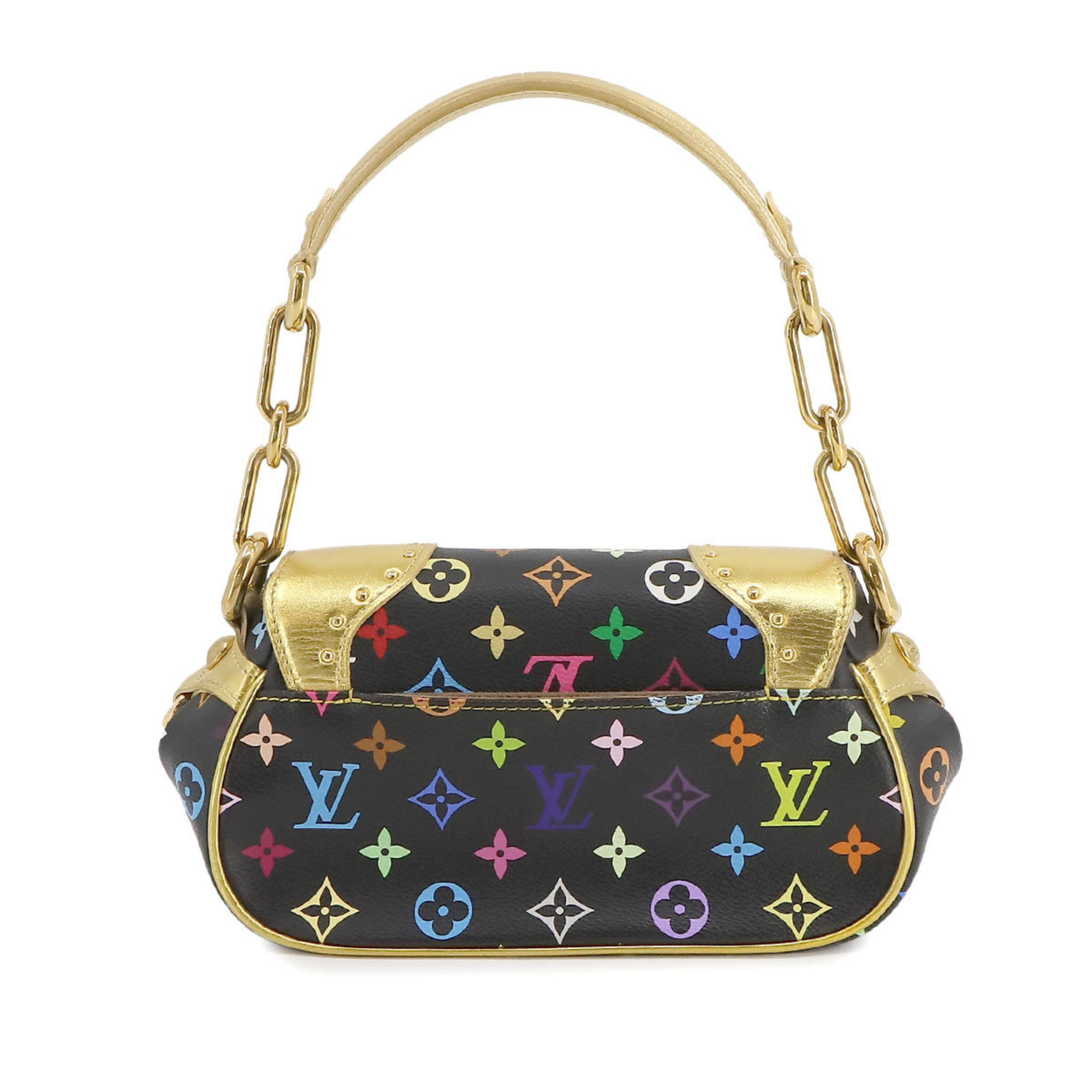 Louis Vuitton LOUIS VUITTON Monogram Multicolor Marilyn Hand Bag Noir M40128 Gold Hardware