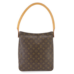 Louis Vuitton Monogram Looping GM Shoulder Bag Brown M51145 Gold Hardware