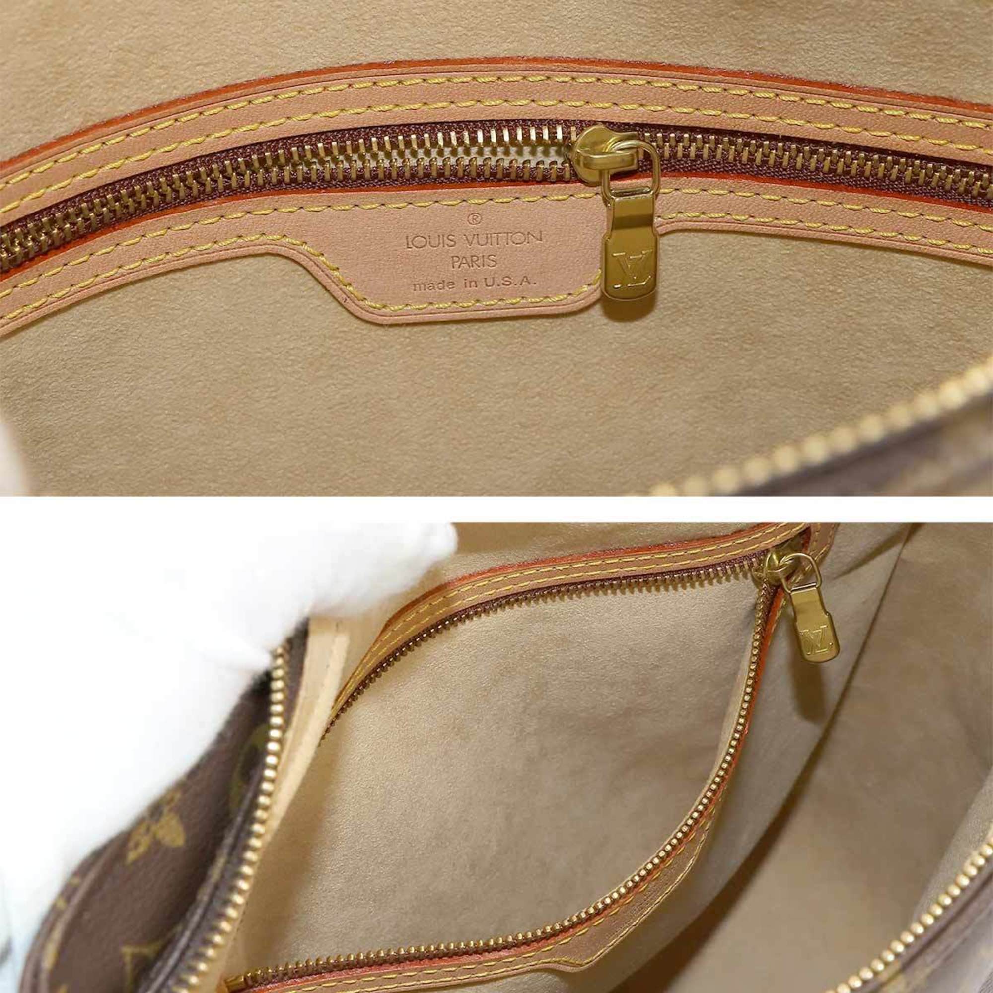 Louis Vuitton Monogram Looping GM Shoulder Bag Brown M51145 Gold Hardware