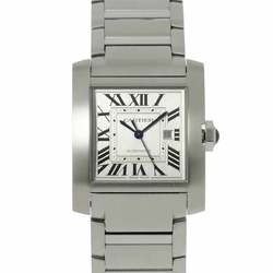 Cartier Tank Francaise LM WSTA0067 Men's Watch Silver Automatic