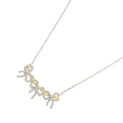 Tiffany & Co. Twisted Triple Ribbon Necklace 47cm SV Silver 925 K18 YG Yellow Gold 750