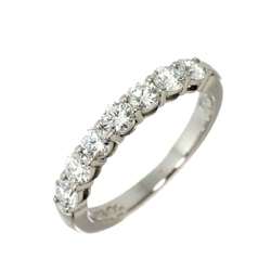 Tiffany & Co. Forever Half Diamond Ring Width 3mm Pt Platinum Embrace