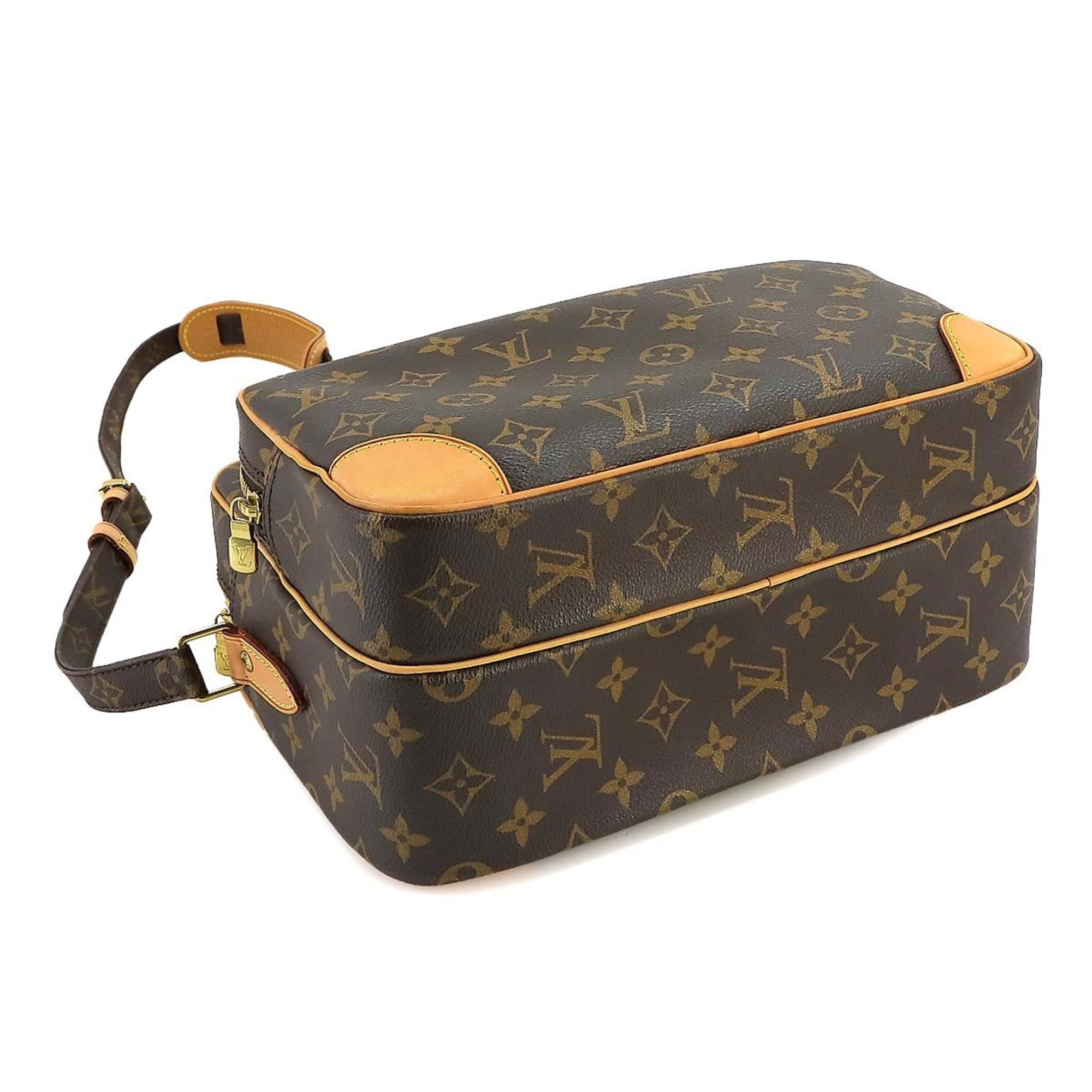 Louis Vuitton Monogram Nile Shoulder Bag Brown M45244 Gold Hardware