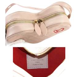 LOUIS VUITTON Sac Coeur Fall In Love Heart Shoulder Bag Leather Pink M58738 RFID