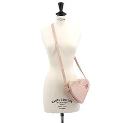 LOUIS VUITTON Sac Coeur Fall In Love Heart Shoulder Bag Leather Pink M58738 RFID